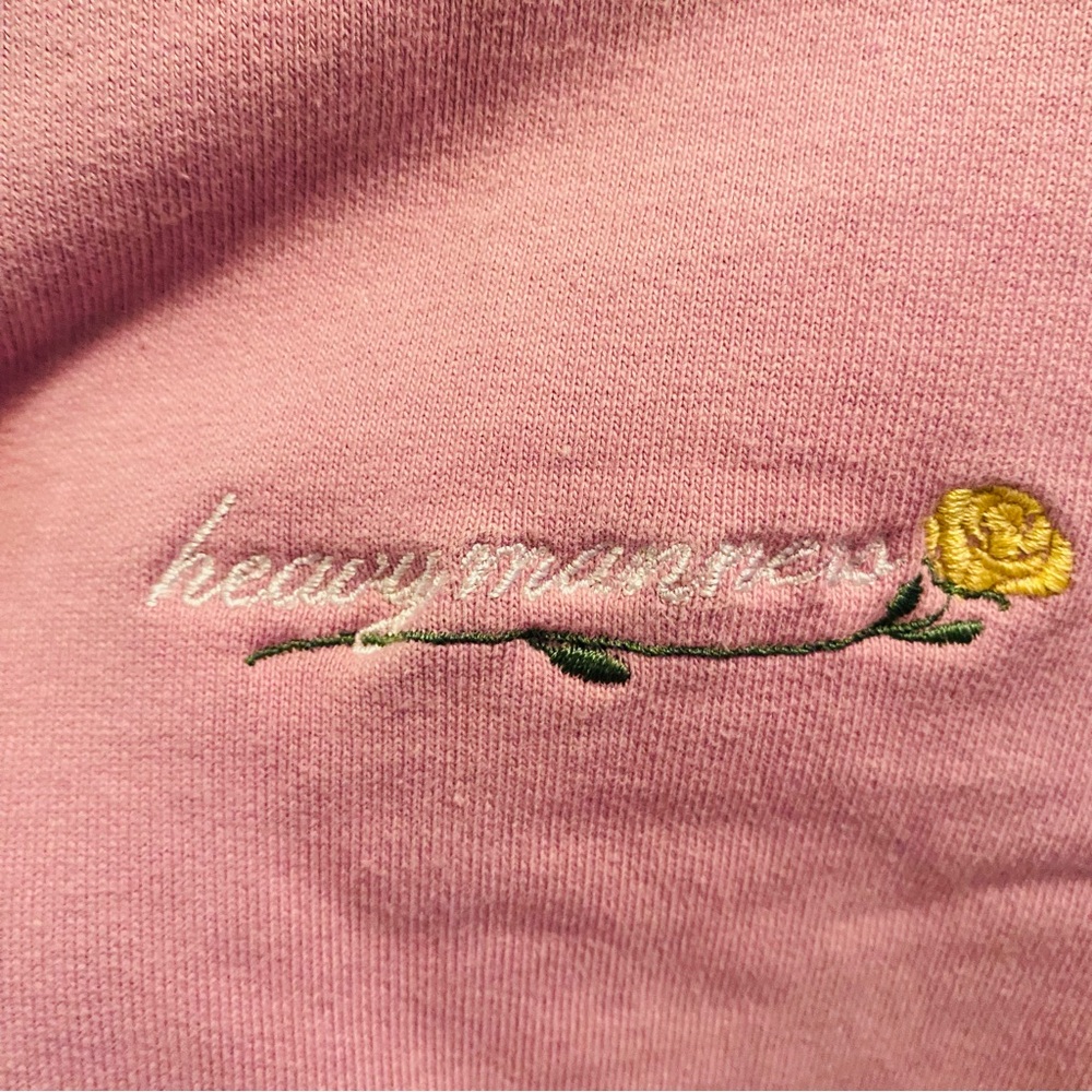 Heavy Manners Lavender Oversized Crewneck Sweatshirt - Picture 4 of 5
